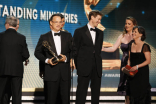 Tom Hanks accepting for John Adams at the 60th Primetime Emmys