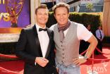 Ryan Seacrest (L) and executive producer Mark Burnett