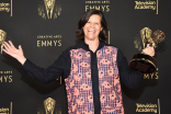 Kristen Johnson speaks to the press at the 2021 Creative Arts Emmys, September 12, 2021 in Los Angeles, California.