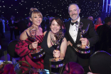 Alyssa Dressman Lehner, Melissa Silva Borden and Greg Fitzsimmons, winners for Outstanding Picture Editing for a Structured Reality or Competition Program for The Voice at the 76th Creative Arts Emmy Awards Governors Gala