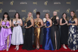 The makeup team from Shōgun backstage at the 76th Creative Arts Emmy Awards 