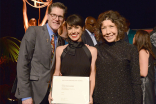 Television Academy governors Lily Tomlin and Bob Bergen with nominee Constance Zimmer at the Performers Nominee Reception, September 16, 2016 at the Pacific Design Center, West Hollywood, California.