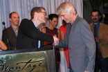 Television Academy Governor Bob Bergen and 66th Primetime Emmy nominees Billy Bob Thornton, Tony Hale, Minnie Driver, Allison Janney and Ty Burrell at the Performers Peer Group nominee reception.