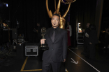 John Koyama of The Boys backstage at the 75th Creative Arts Emmy Awards 