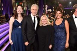 Caity Grey, Jon Stewart, Lorrie Baranek and Brinda Adhikari backstage at the 2022 Creative Arts Emmy Awards. 