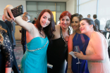 Cecilia Gomez, Beatriz Gomez, Nancy Nejia, and Cristina Gomez at the 67th Los Angeles Area Emmy Awards cocktail party July 25, 2015, at the Skirball Cultural Center in Los Angeles, California.