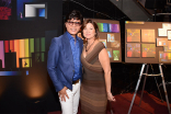 Sequoia Productions event producer Cheryl Cecchetto and Kevin Lee, founder/co-owner of floral design company LA Premier, at the Television Academy&#039;s 66th Emmy Awards Governors Ball Sneak Peek press preview.