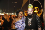 Sabana Majeed and Dee Trannybear at the 2019 Creative Arts Ball. 