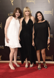 Kim Miscia, Beth Bowling and Susie Farris on the red carpet at the 2016 Creative Arts Emmys.