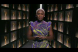 Cynthia Erivo speaks on stage at the 72nd Emmy Awards.