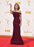 Sarah Hyland on the red carpet at the 67th Emmy Awards.