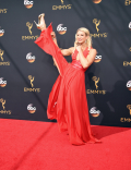 Jessie Graff on the red carpet at the 2016 Primetime Emmys.