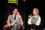 Jon Hamm and January Jones onstage at &quot;A Farewell to Mad Men,&quot; May 17, 2015 at the Montalbán Theater in Hollywood, California.