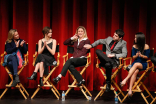 Joanna Johnson, Maia Mitchell, Teri Polo, David Lambert and Cierra Ramirez onstage at An Evening with The Fosters in Los Angeles, California.