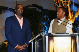 Marcelino Ford-Livene and Jason George at the 2015 Dynamic &amp; Diverse Emmy Celebration, August 27, 2015 in Beverly Hills, California.