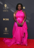 Uzo Aduba arrives  at the 73rd Emmy Awards, September 19, 2021 in Los Angeles, California.