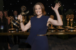 Jodie Foster, winner of Outstanding Lead Actress in a Limited or Anthology Series or Movie for True Detective: Night Country backstage at the 76th Emmy Awards 